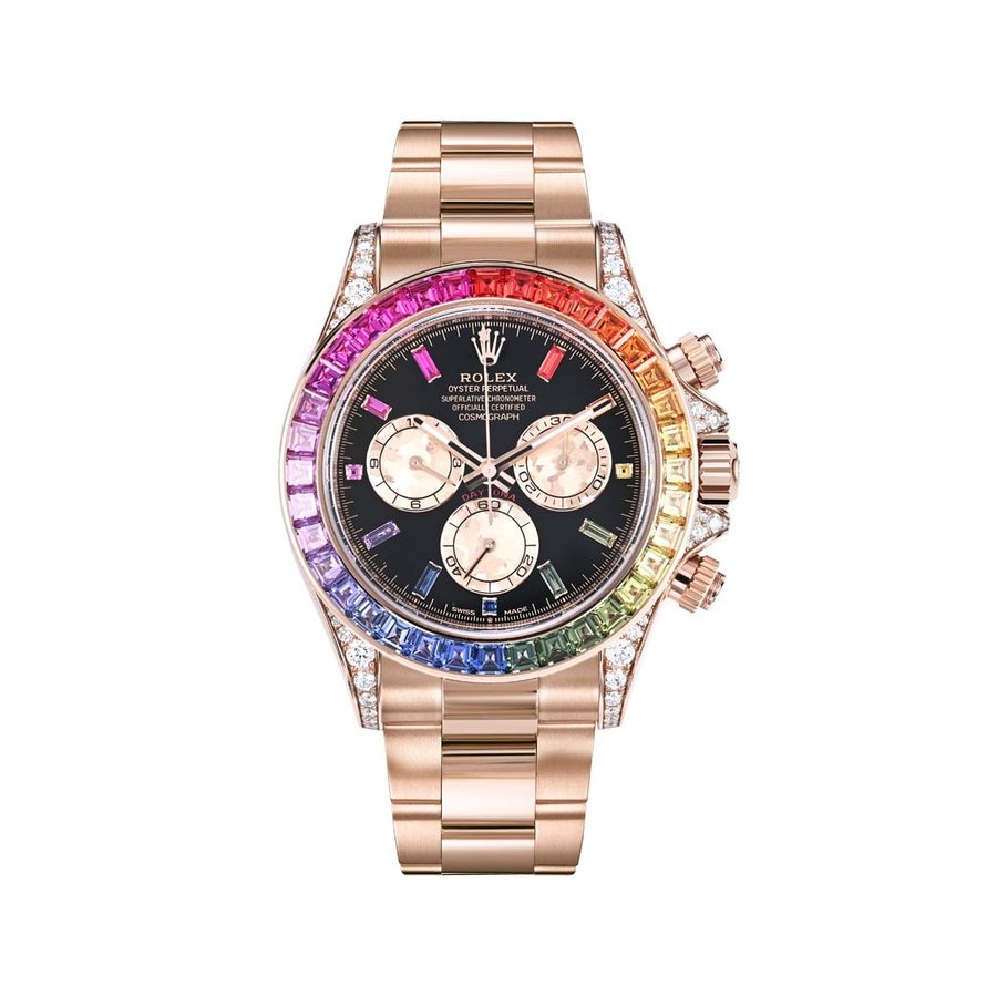 Rolex Cosmograph Daytona Rainbow (illustrative)